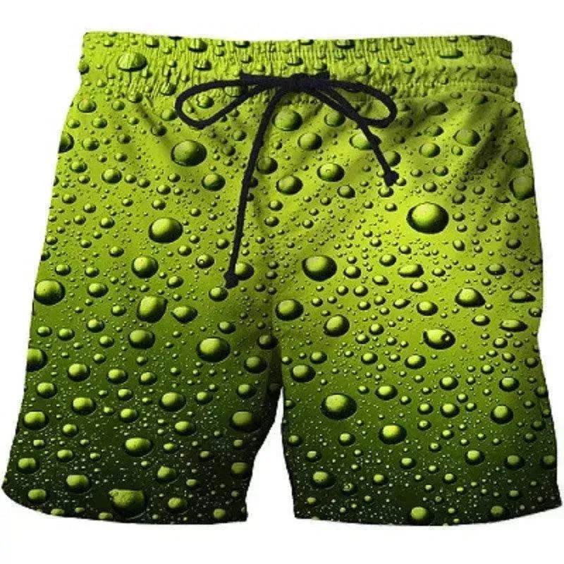 Casual Shorts With Printed Pockets On Both Sides