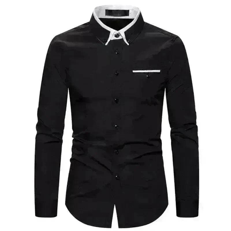 Casual Slim Fit Plus Size Long Sleeve Shirt