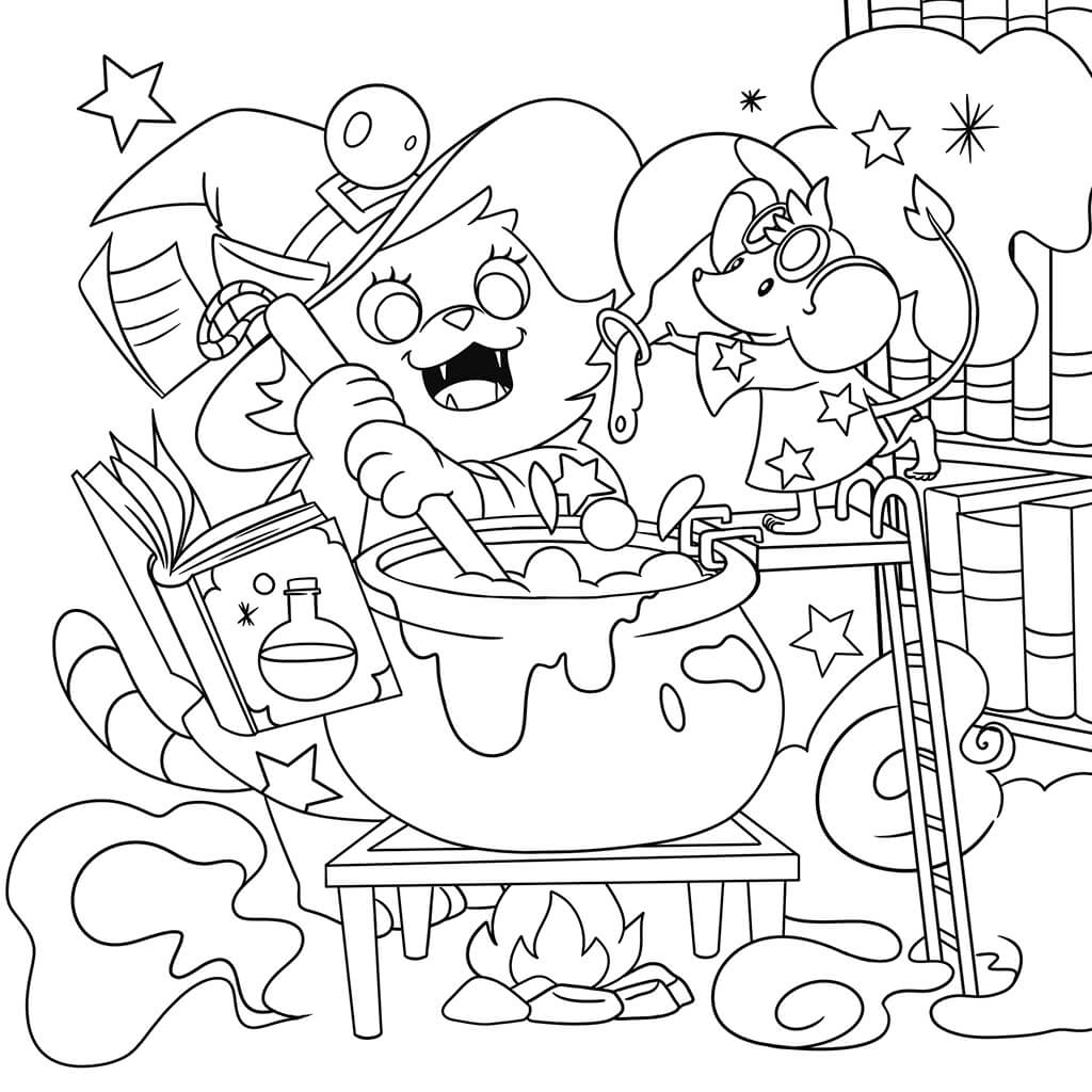 Halloween Coloring Book for Kids (Spiral Edition)