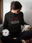 Cat Mom Rhinestone Shirt – Cat Lover Sparkle Bling Apparel for Women | Blingdazzel