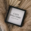 Cats Welcome (people tolerated) Mini Wood Sign