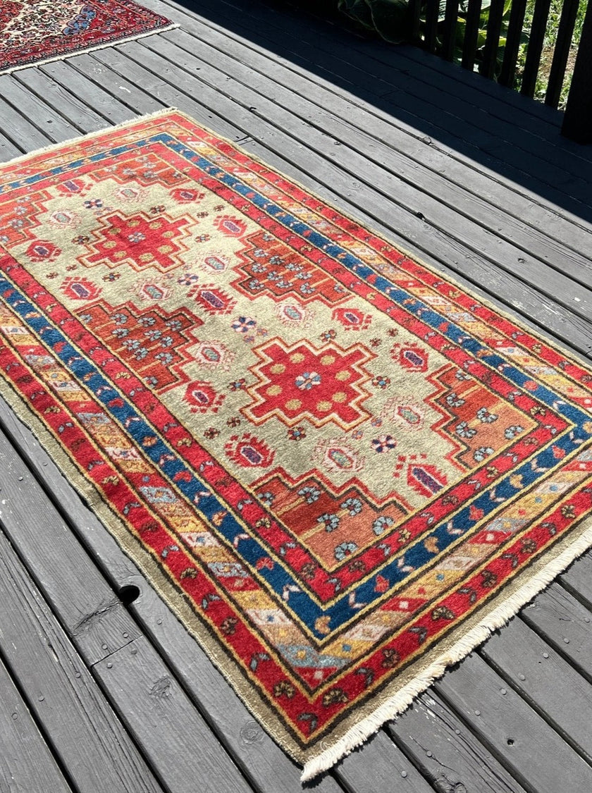 Caucasian Derbend Rug | 3' 1