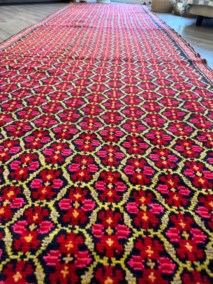 Caucasian Karabagh Runner Rug | 4' 1