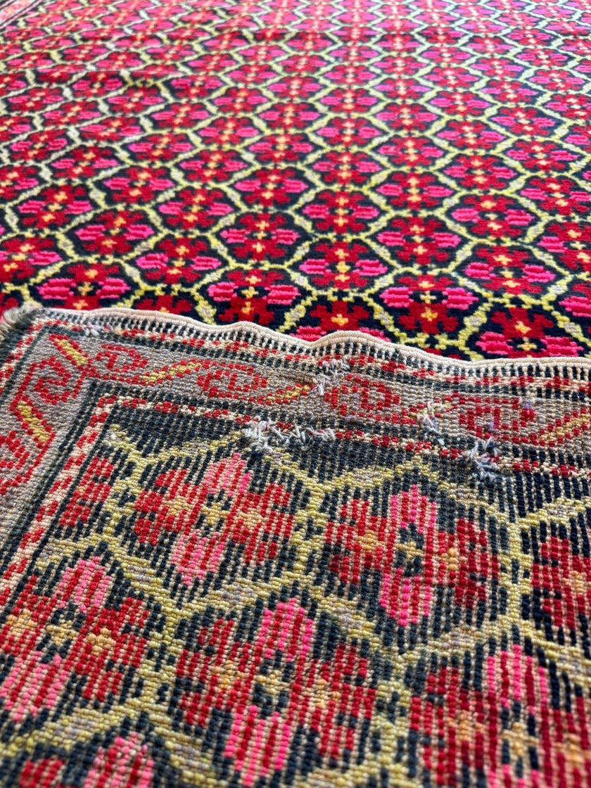 Caucasian Karabagh Runner Rug | 4' 1