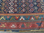 Caucasian Kazak Runner Rug | 4' 4