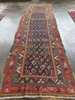 Caucasian Kazak Runner Rug | 4' 4