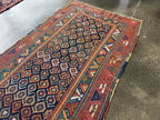 Caucasian Kazak Runner Rug | 4' 4