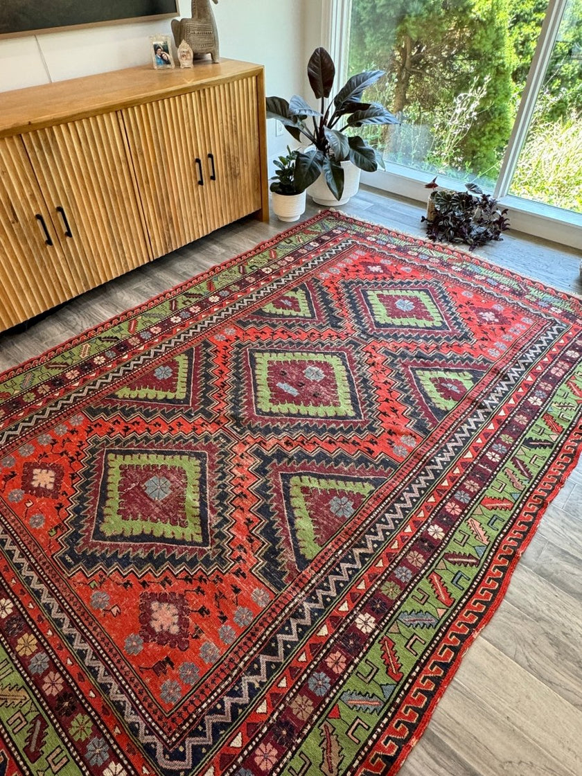 Caucasian Soumak Rug |  5' 11