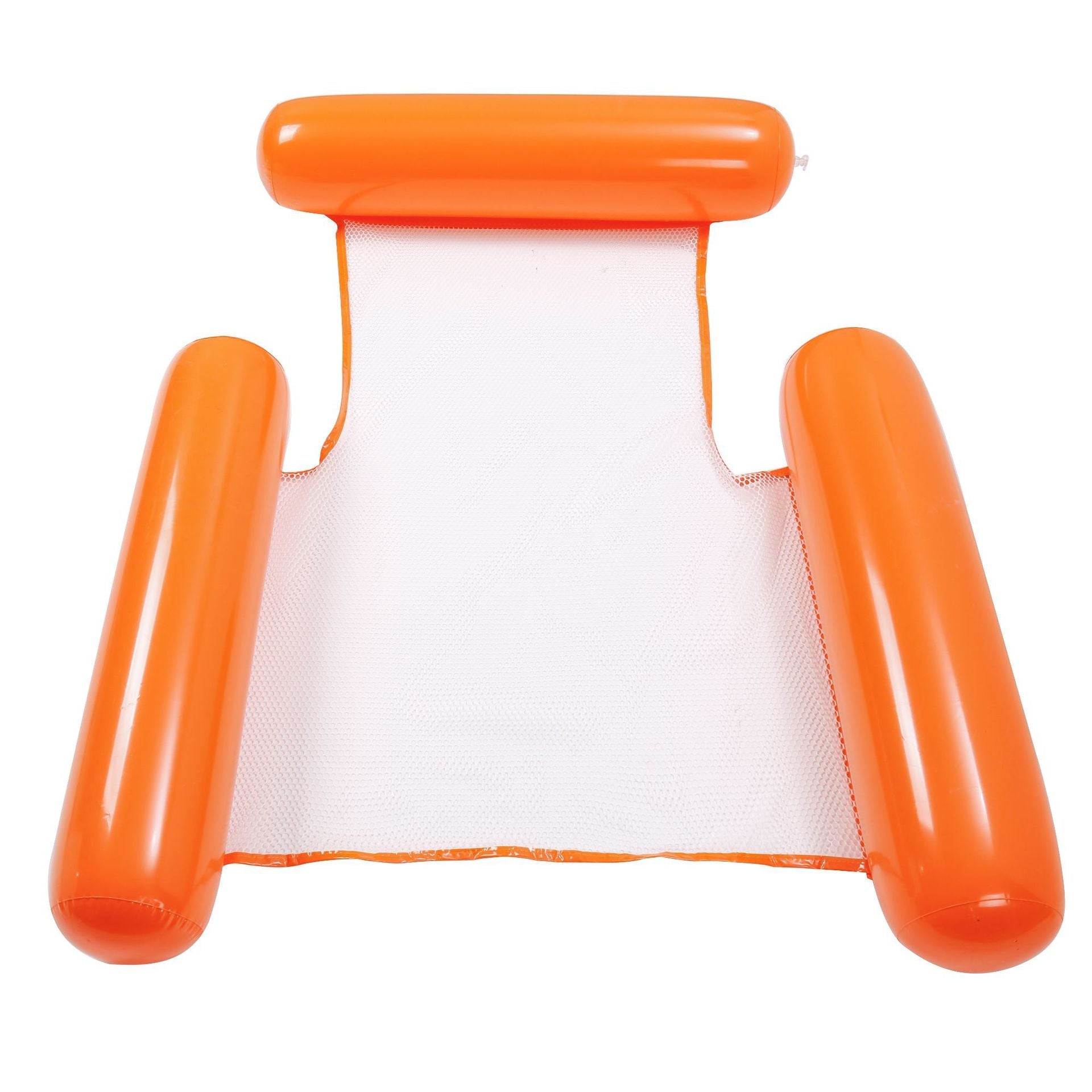 Inflatable Pool Float Lounger – Foldable Striped Floating Row for Adults