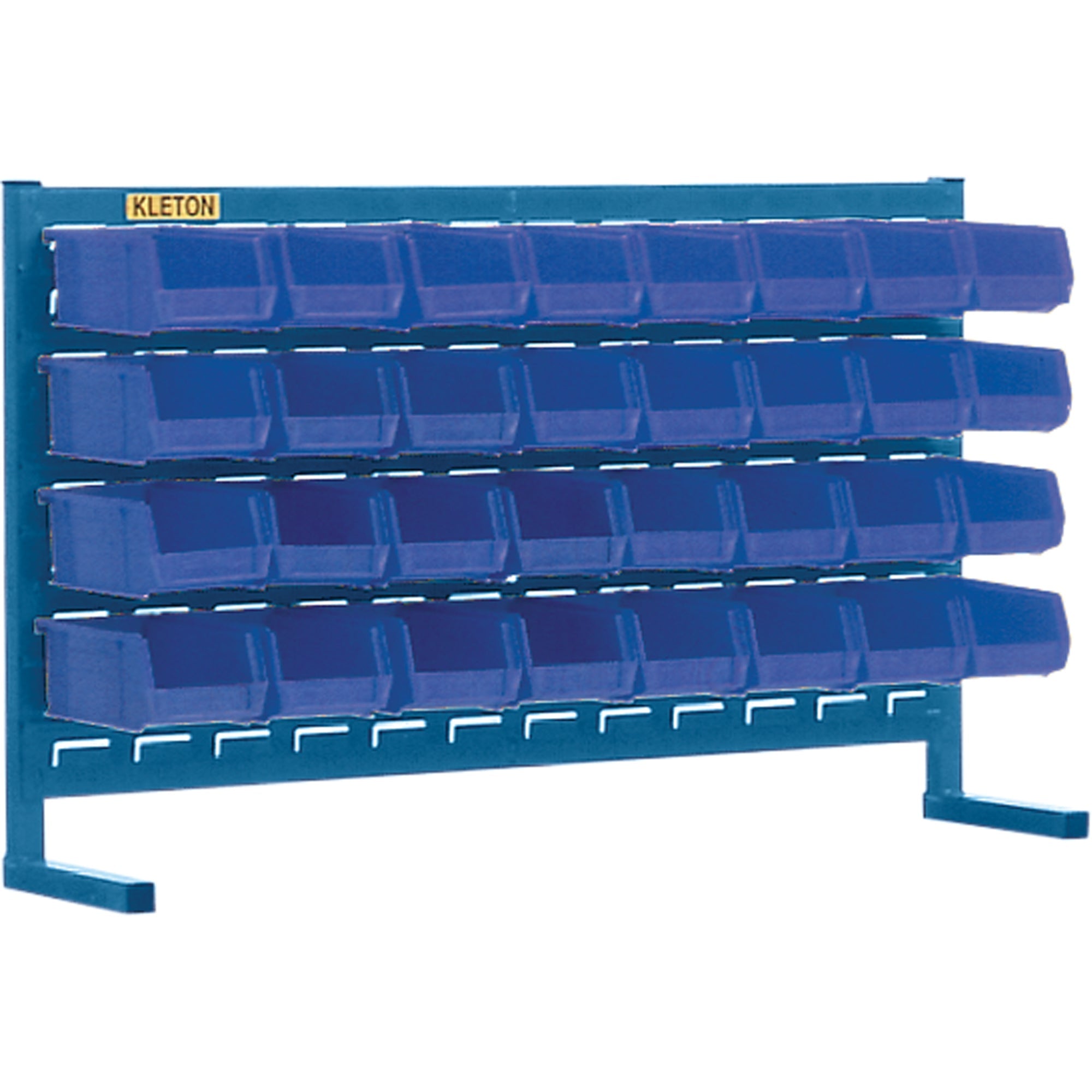 Louvered Rack with Bins, 32 Bins, 36