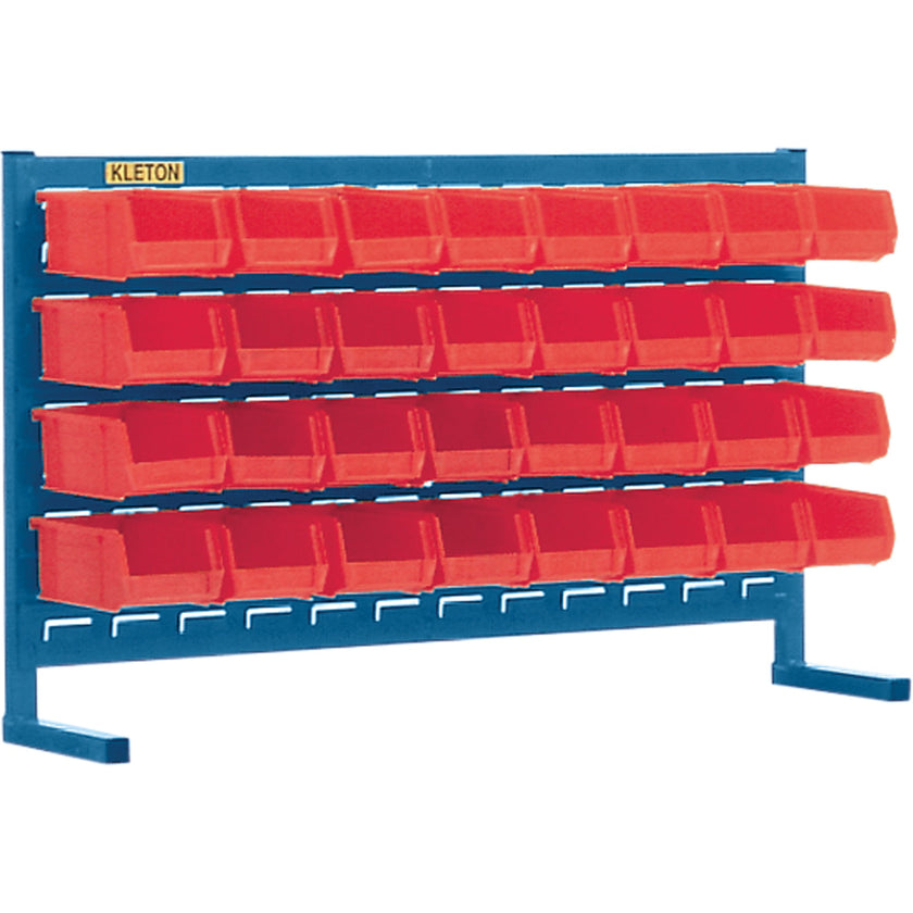 Louvered Rack with Bins, 32 Bins, 36