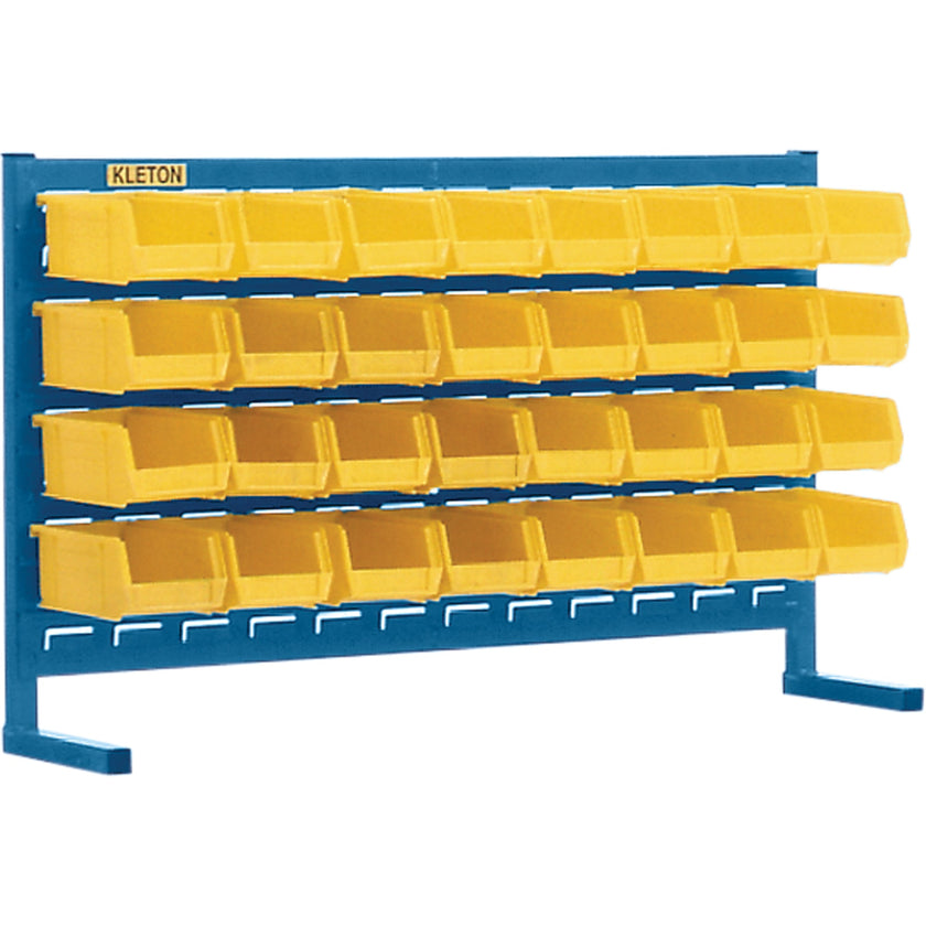 Louvered Rack with Bins, 32 Bins, 36