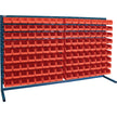 Louvered Rack with Bins, 144 Bins, 72