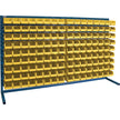 Louvered Rack with Bins, 144 Bins, 72