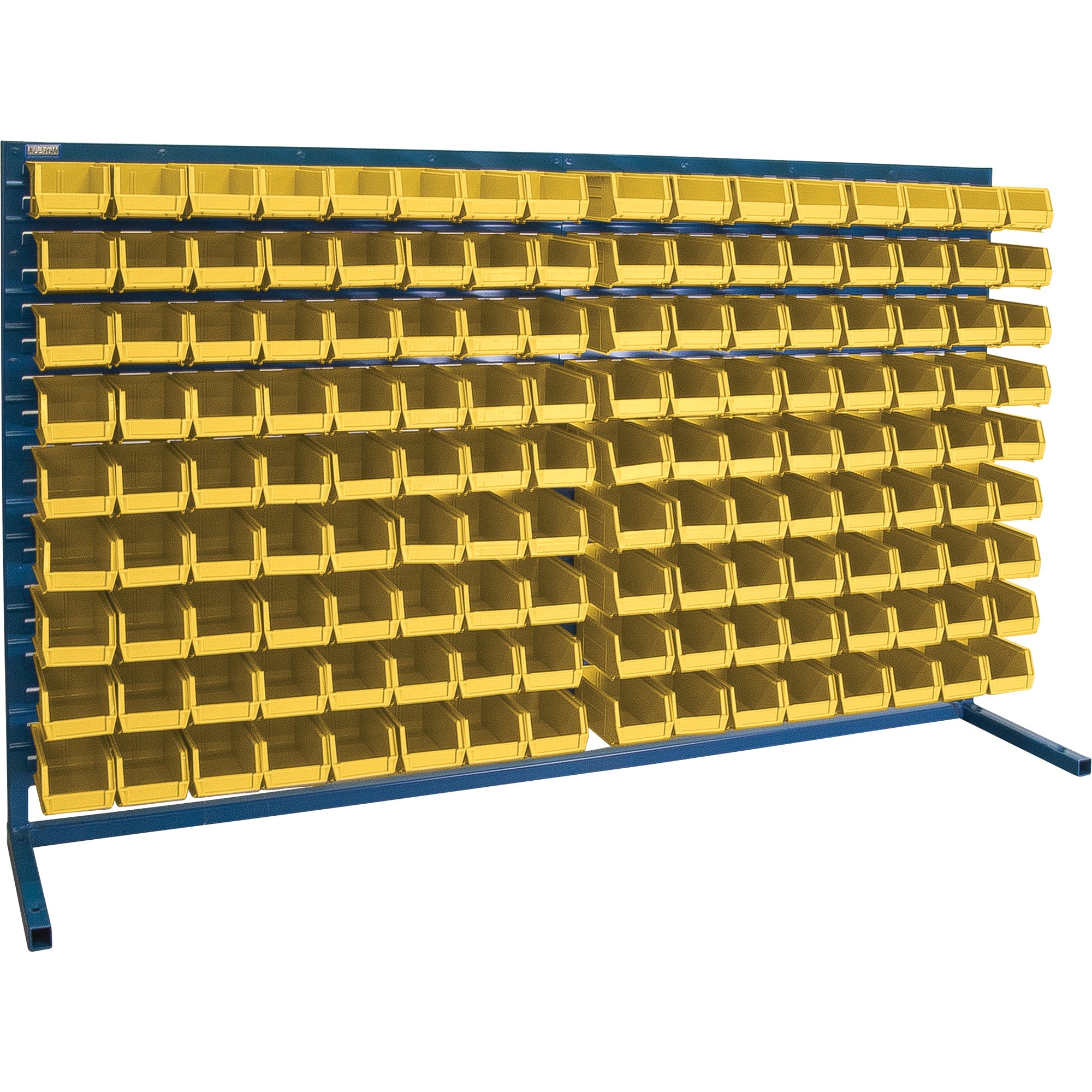 Louvered Rack with Bins, 144 Bins, 72