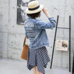 Korean Version Of The Loose Student's New Trendy All-match Net Red College Style Simple Denim Jacket Women