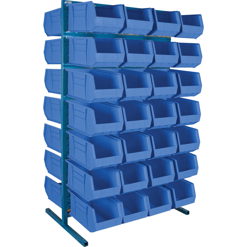 Double-Sided Stationary Bin Rack, 36