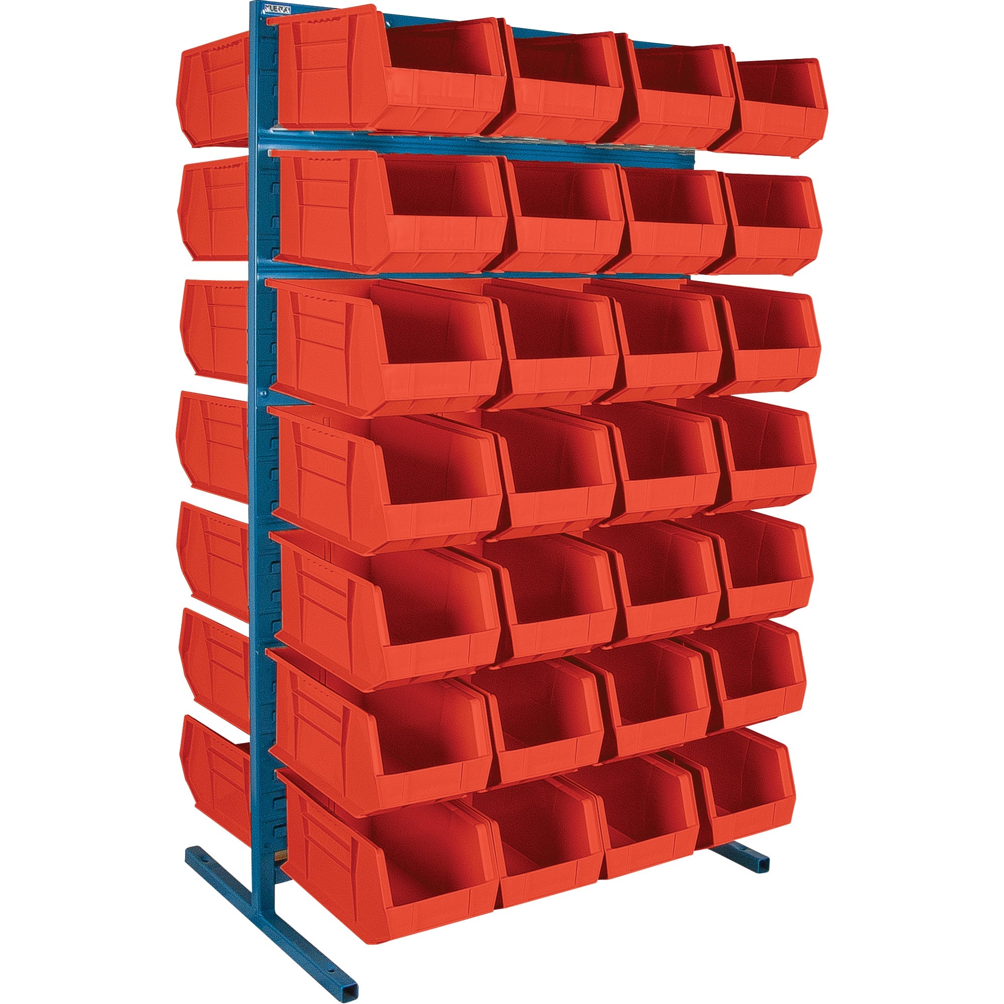 Double-Sided Stationary Bin Rack, 36