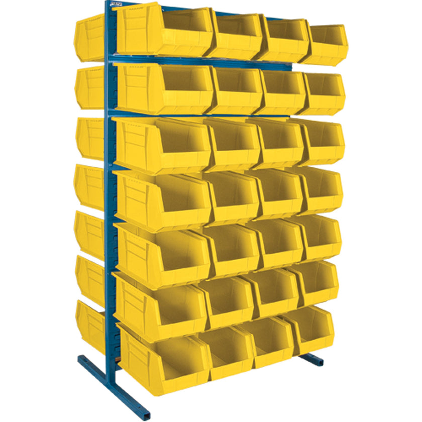 Double-Sided Stationary Bin Rack, 36