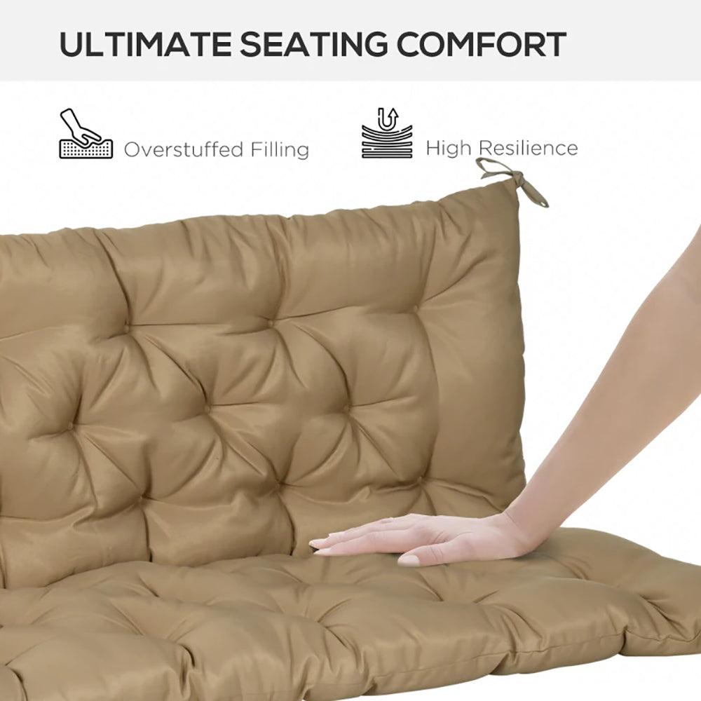59'' X 38'' Tufted Bench Cushion For Outdoor Furniture, 3-Seater Replacement For Swing Chair, Patio Sofa Couch, TIKTOK Prohibits Sales