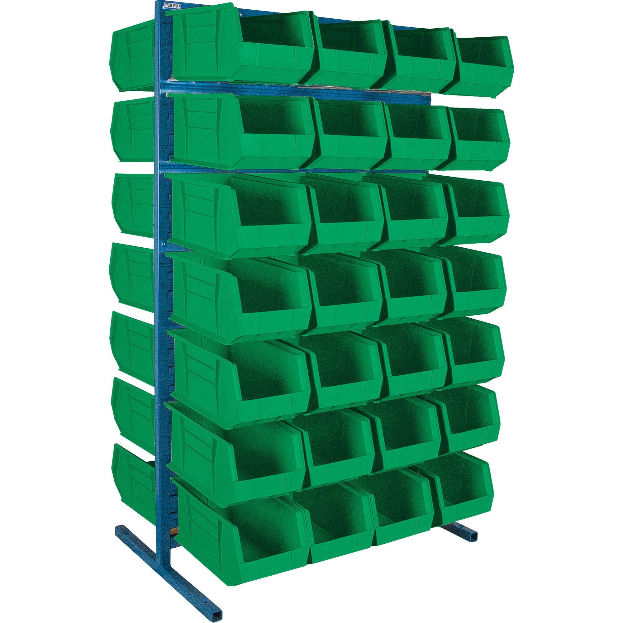 Double-Sided Stationary Bin Rack, 61