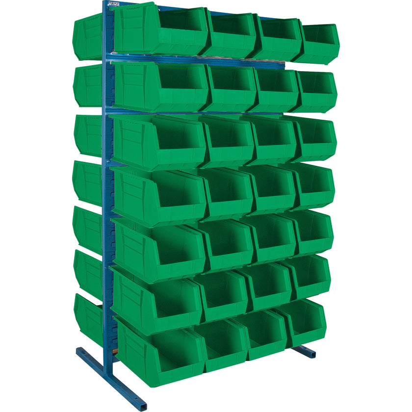 Double-Sided Stationary Bin Rack, 61