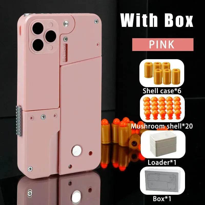 mobile phone shape folding soft bullet gun toy
