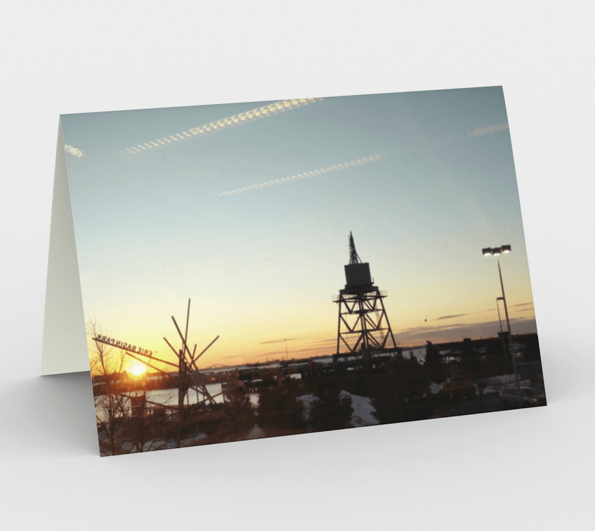 Set of 3 Blank Greeting Cards | 5 x 7 | Brooklyn Sunset
