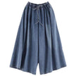 New Wide Leg Slim Women's Short Lantern Baggy Jeans Pant Women