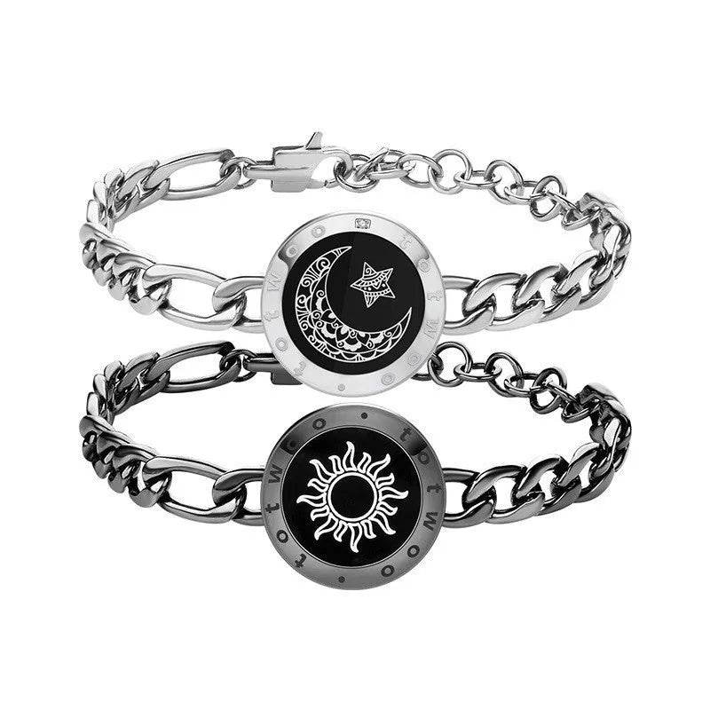 Lovers Sun & Moon Smart Sensing Couple Bracelet