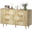 Dakota Dresser with 6 Fluted Drawers-Oak