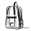 Clear PVC Transparent Backpack – Large Capacity Stadium Approved School & Travel Bag