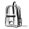 Clear PVC Transparent Backpack – Large Capacity Stadium Approved School & Travel Bag