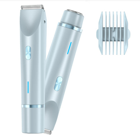 Women's 2-in-1 Electric Shaver & Bikini Trimmer – Wet/Dry Body Hair Razor (Pink, Blue, Purple)