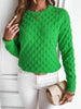 Pullover Round Neck Long Sleeves Knitwear Cashmere sweater Top women