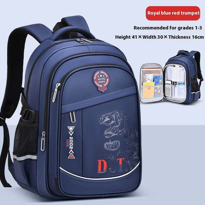 Kids Multi-compartment Ergonomic School Backpack – Large Capacity Burden-Reducing Schoolbag (Grades 1–9)