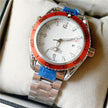 Men's 00 Agent Diver Style Watch – Rotating Bezel, Steel Strap, 6 Colours