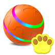 Smart Self-Rotating Cat Ball Toy – USB Rechargeable, LED Light, Remote Control Option | Yellow, Pink, Orange