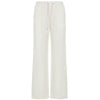 Pure Color Minimal Versatile Sports Style Low Waist Lace-up Draping Mop Straight-leg Trousers