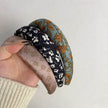 Fashion Presbyopic French Satin Vintage Sponge Silk Satin Padded Headband