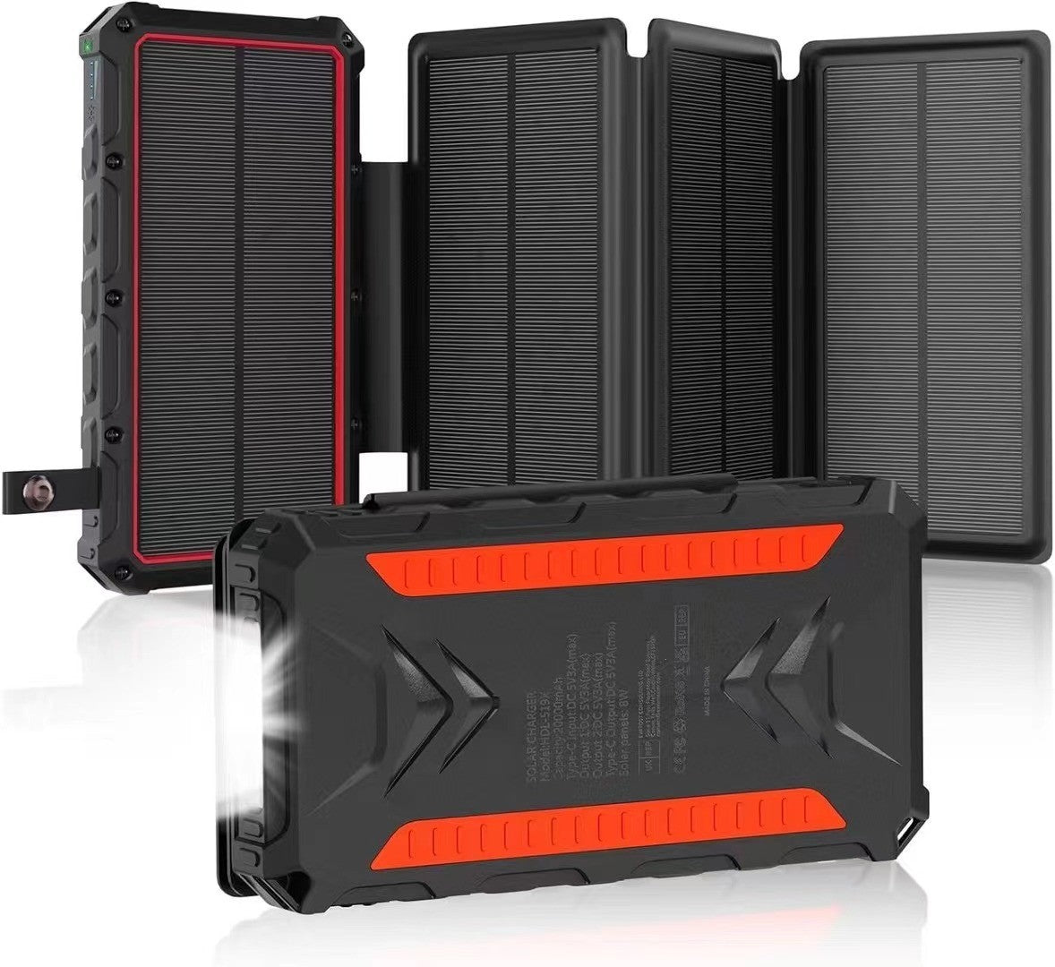20,000mAh Foldable Solar Power Bank with Wireless Charging – 5 Colours