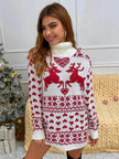 Winter Wool Mini Jumper dress Christmas Turtleneck Sweater Dress