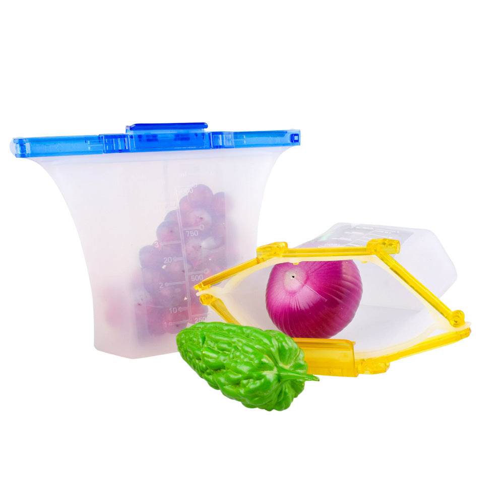 10pcs Kitchen Refrigerator Silicone Food Storage Bag
