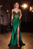 fitted gown exudes high glamour