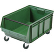 Bac à empiler mobile, 29,9 cm (H) x 46,7 cm (L) x 73,7 cm (P), capacité de 68 kg, vert.