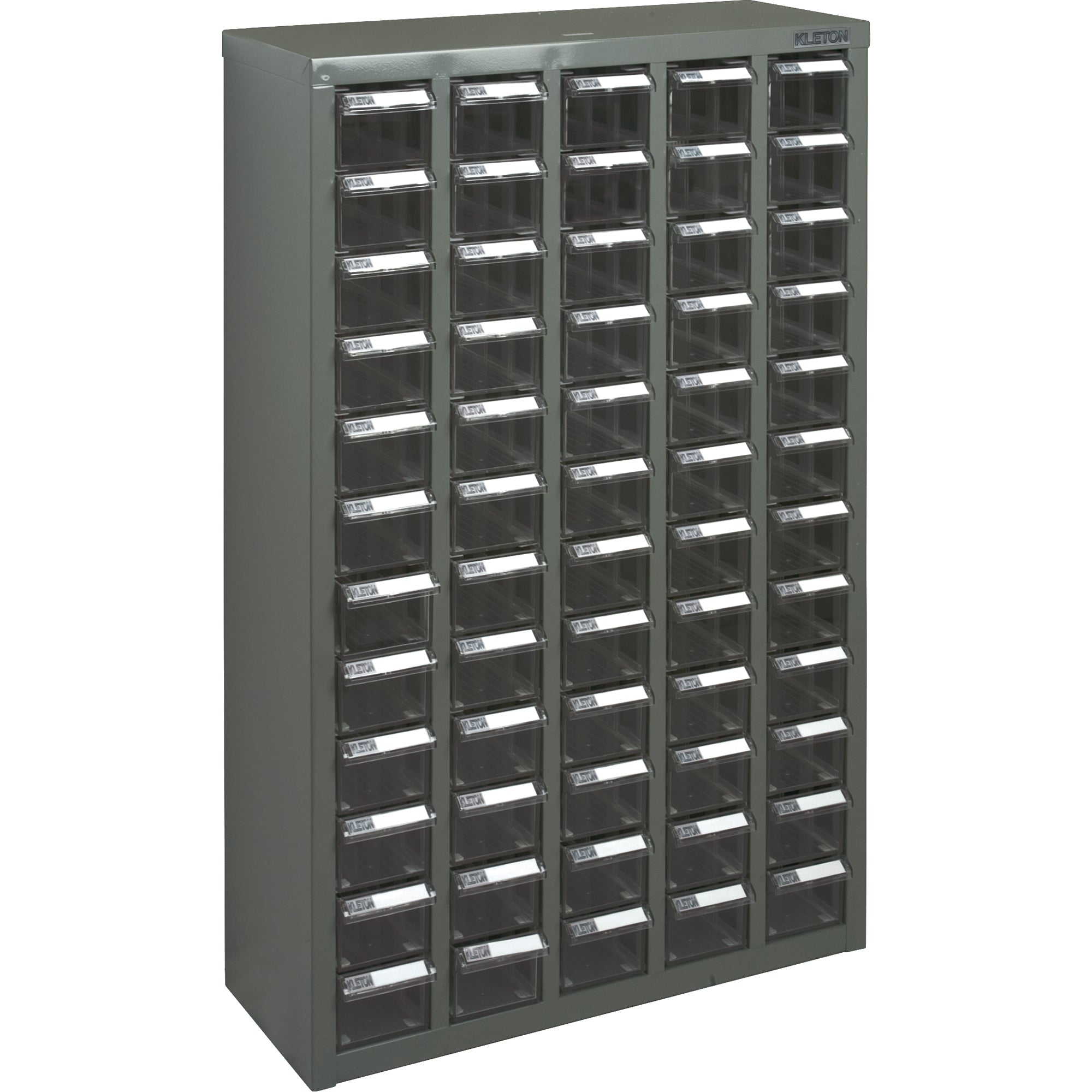Armoire à pièces KPC-500, acier galvanisé, 60 tiroirs, 56,7 x 22,2 x 93,3 cm, gris.