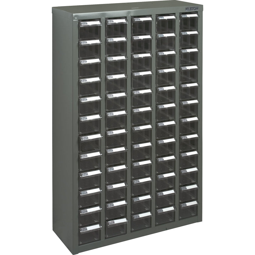 Armoire à pièces KPC-500, acier galvanisé, 60 tiroirs, 56,7 x 22,2 x 93,3 cm, gris.
