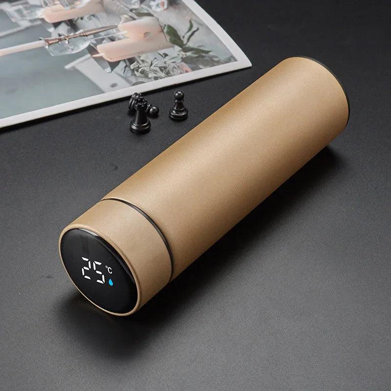 Stainless Steel Vacuum Water Cup Temperature Display Car Insulation Cup