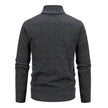 2025 Fall Winter Men Fleece-lined Thick Stand Collar Sweater Cardigan for men