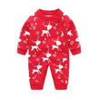 Newborn Baby Clothes Baby Crawling Clothes Thickening Out Baby Harness Christmas Baby Romper Baby Cotton Sleepwear